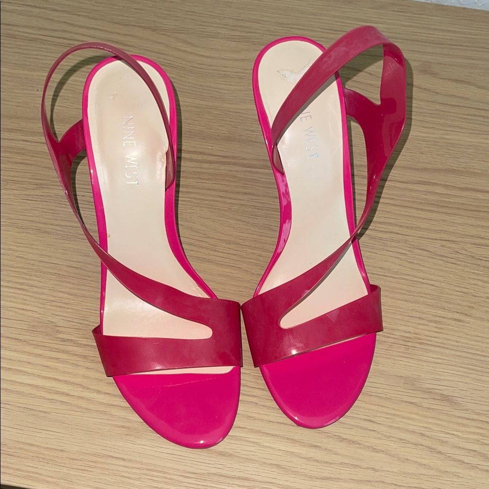 Nine West Fuchsia Strappy Heels